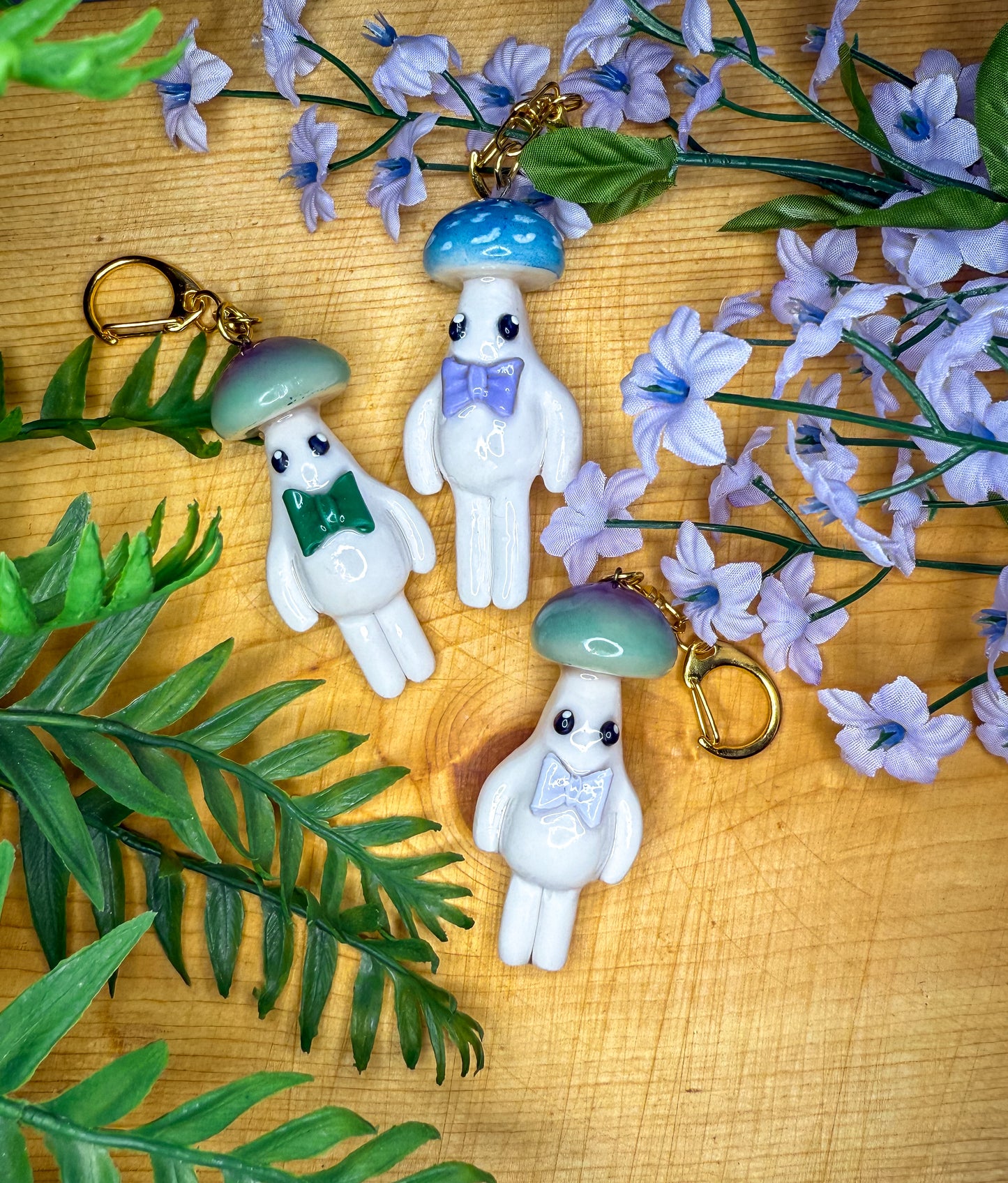 Love in the Magical Forest - Mushie Keychain