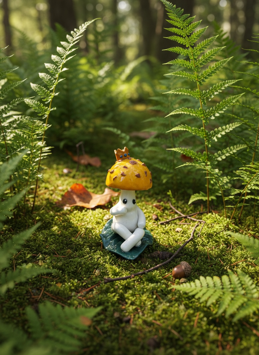 Mushie - Ting Ting on a leaf